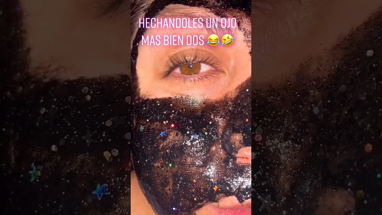 Eyes Challenge with Glitter Face Mask Trend 