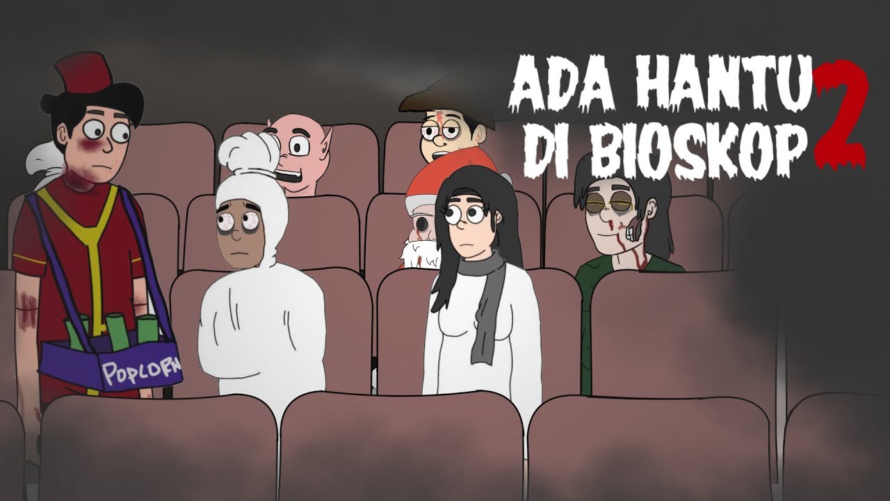 Ada Hantu Di Bioskop  2 Pocong Diaries Kartun  Hantu 