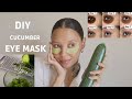 Cucumber  hack for under eye circles  puffiness  baggy eyes