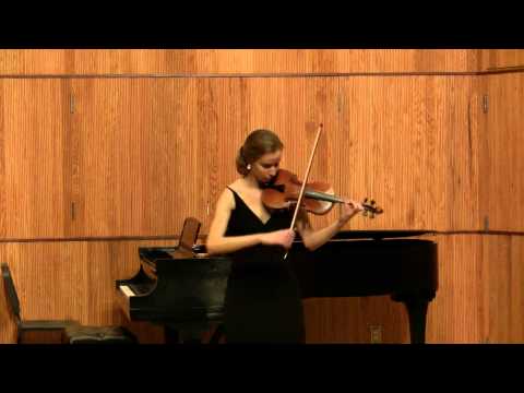Violinist Ann Miller performs Bach's Partita No. 2 in D Minor