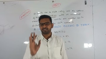 60 words can be made using all the letters of the word BHBJO with or without meaning if these words