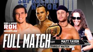 FULL MATCH Matt Taven (c) vs. Adam Cole vs. Matt Hardy | World TV Title | #ROHSupercard 2013