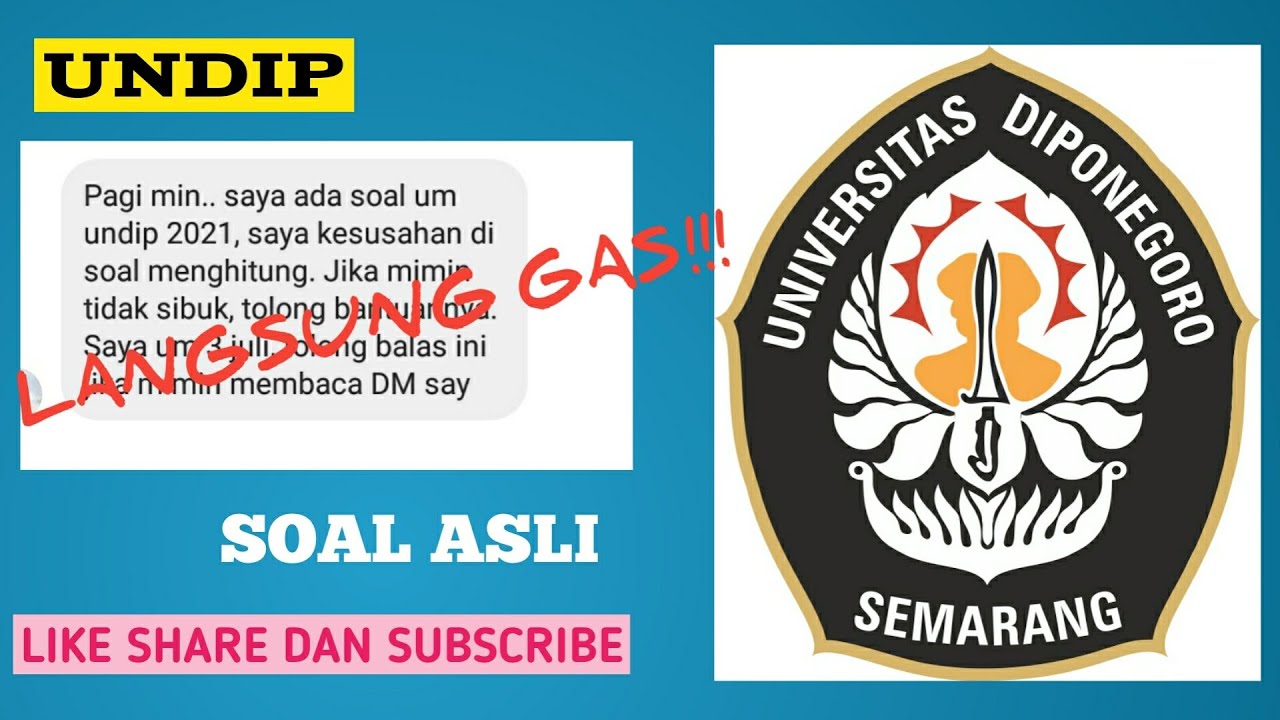BAHAS TUNTAS SOAL ASLI UNDIP