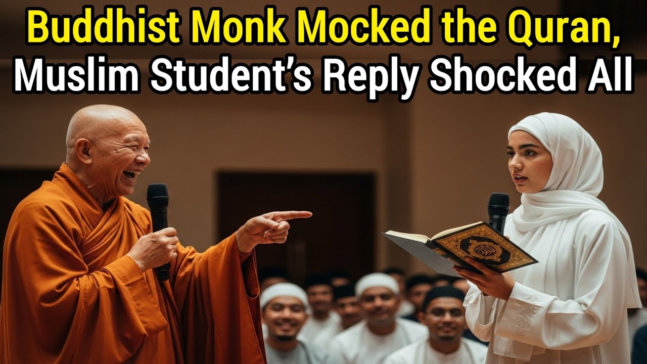 Muslim Student Stands Up to Monk Defaming Quran