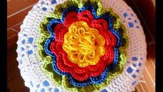 CAPA EM CROCHE ARCO IRIS PARA GALÃƒO DE AGUA - PARTE 2