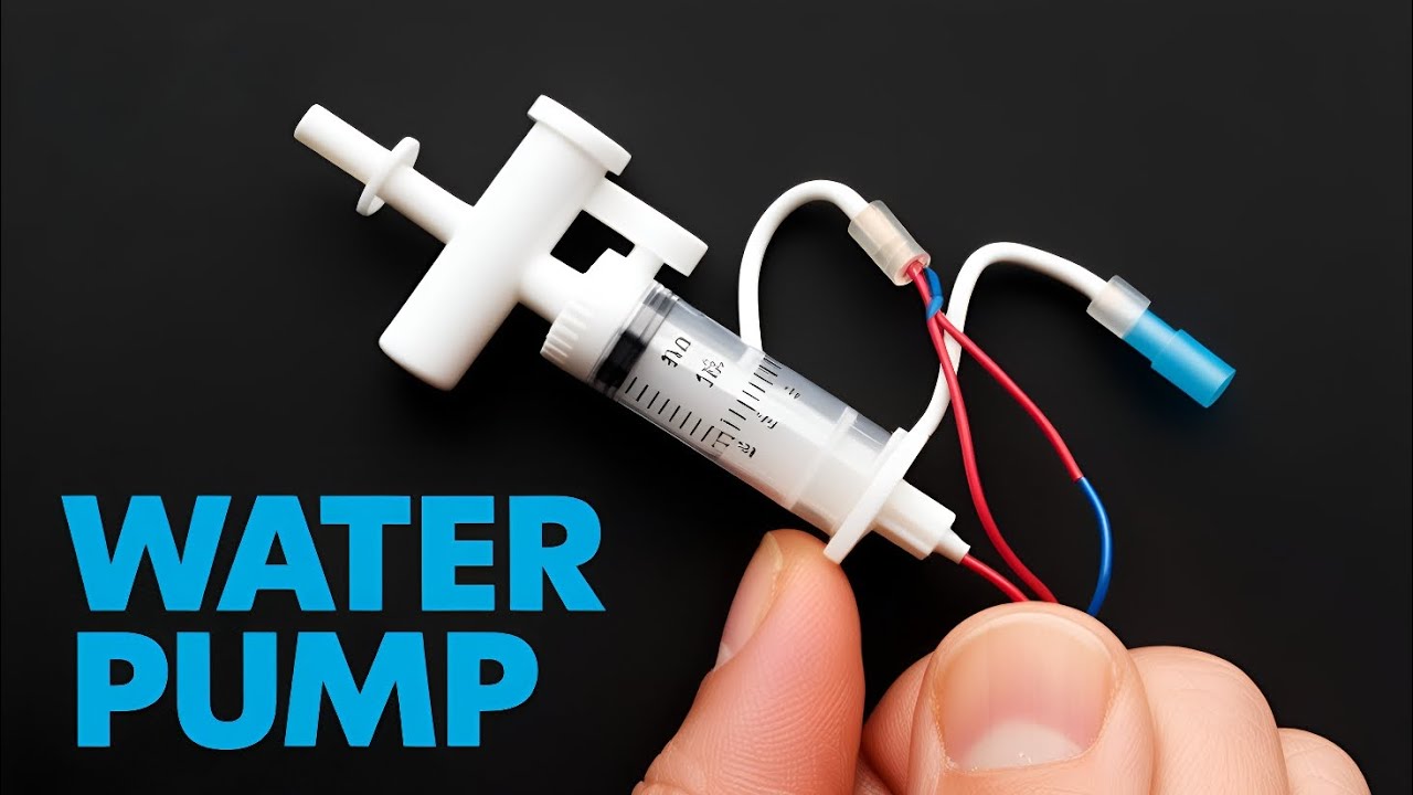 How to make the smallest water pump at home - diy water pump using mini ...