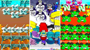 MERGE ALPHABET LORE RUN VS MERGE NUMBER RUN 3D VS ALPHABET LORE RUN NEW UPDATE