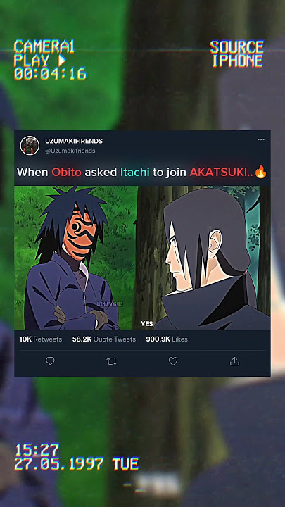 When Obito Asked ITACHI to Join AKATSUKI..🔥☠️ #obito #itachi #akatsuki #narutoshippuden #animeshorts