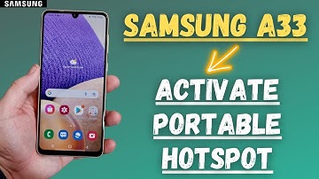 How to Activate Portable Hotspot on Samsung A33 | on/off hotspot