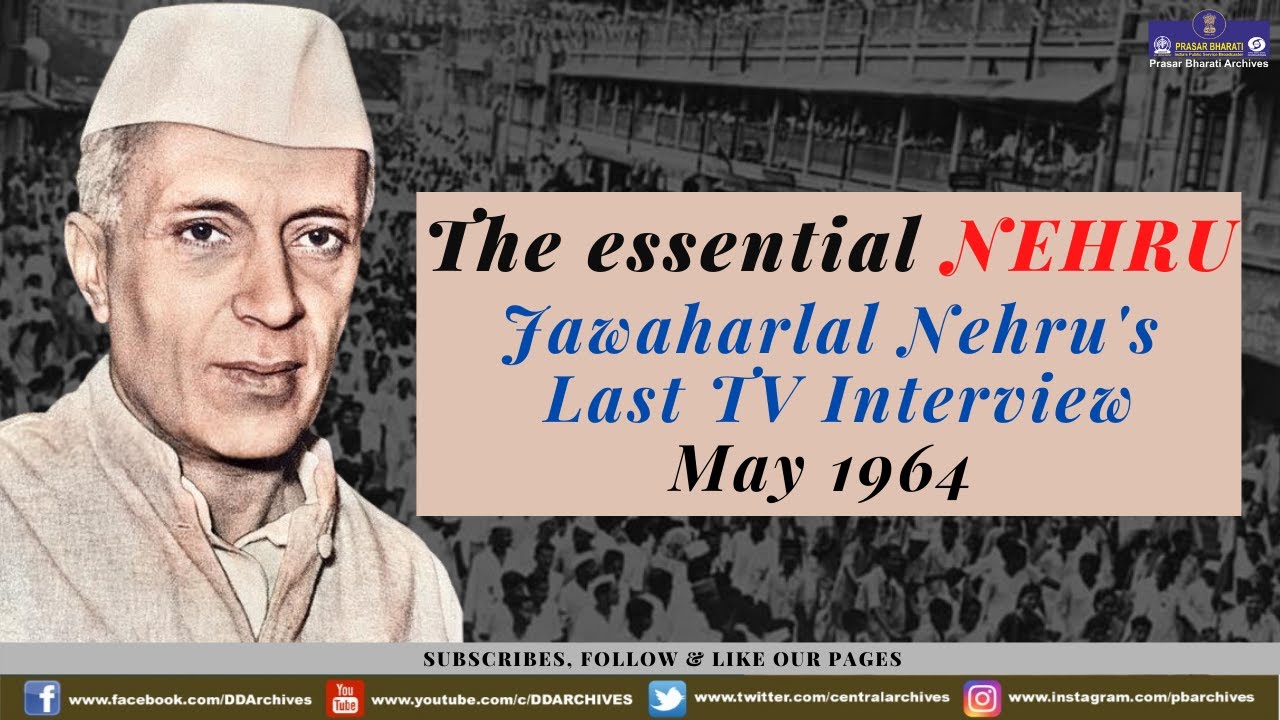 Jawaharlal Nehru's last TV Interview - May 1964 - YouTube