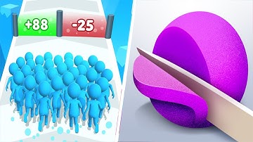 Number Master VS ASMR Slicing - All Levels Gameplay Android,ios (Part 24)