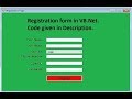 How to create a Registration /Sign Up form in VB.Net