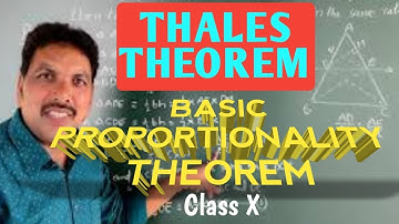 BASIC PROPORTIONALITY THEOREM/BPT/THALES THEOREM in class X mathematics - Similar Triangles.