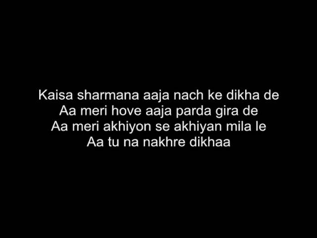 Chamak Challo - Ra One - With Lyrics! class=