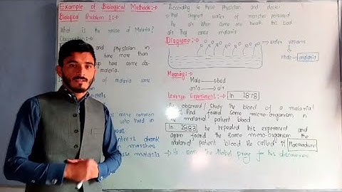 Example of biological method ""what is the cause of malaria"" 9th class biology in URDU/ HINDI