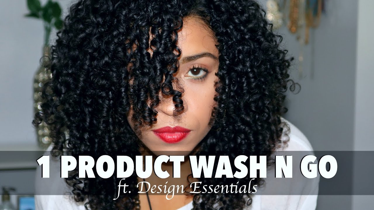 One Product Wash N Go Ft Design Essentials Natural Creme Gel