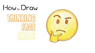 How to Draw the Thinking Face Emoji