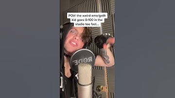 POV: the weird/emo kid goes 0-100 too quick… #emo #goth #gothic #poppunk #emorap #rockmusic #alt