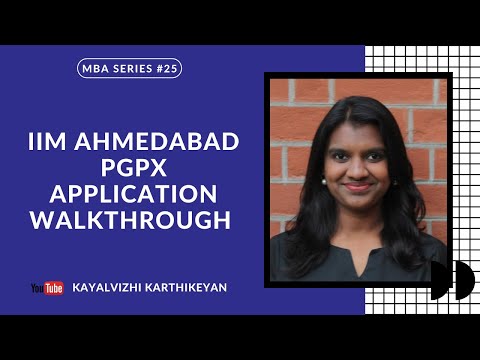 IIM Ahmedabad PGPX application walkthrough