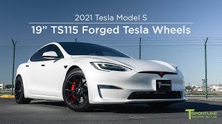 2021 Tesla Model S gets a set of 19' TS115 Forged Tesla Wheels