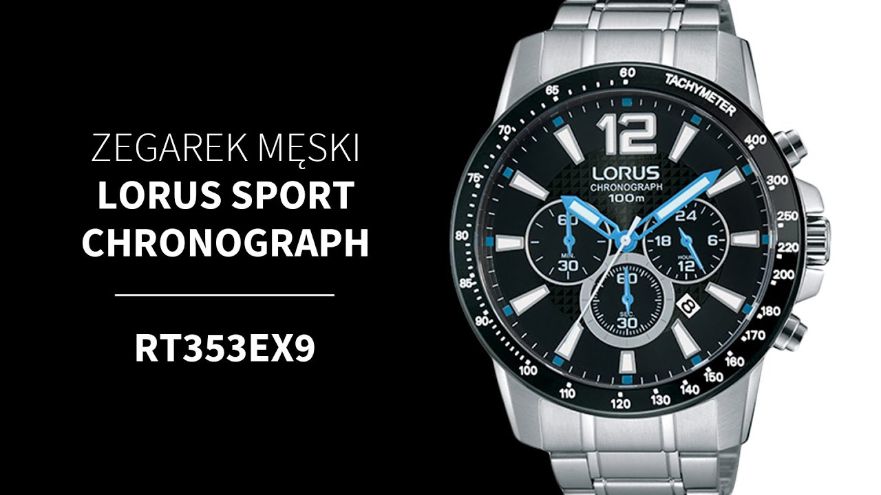 Zegarek Lorus Sport Chronograph RT353EX9 | Zegarownia.pl - YouTube