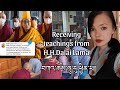 Receiving teachings from h.alai lama  tibetanvlog tibetanvlogger