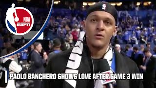⭐️ ORLANDO MAGIC 🎶 Paolo Banchero shows love to Magic fans after Game 3 WIN 👏 | NBA on ESPN