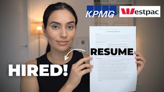 The CV That Got Me Into KPMG (Big 4 Risk Consulting) & Westpac (Banking) | Free Template screenshot 5