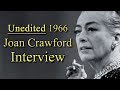 Joan Crawford | UNEDITED Interview (December 1966)