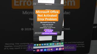Not activated error in Microsoft office #how to fix microsoft office installation on MacBook M1 M2