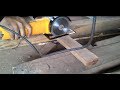 Angle grinder as a wood cutter