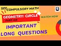 SEE...Geometry: Circle...Important Out theorem Solution(PART XIX)