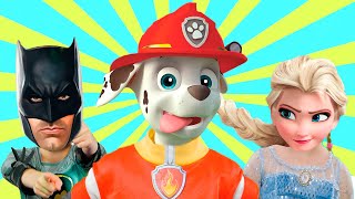 Paw Patrol Elza And Superheroes With Wrong Parts | Kids Songs