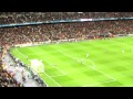 Torres Winning goal 24th April Chelsea v Barcelona - film with the  Barcalona fans