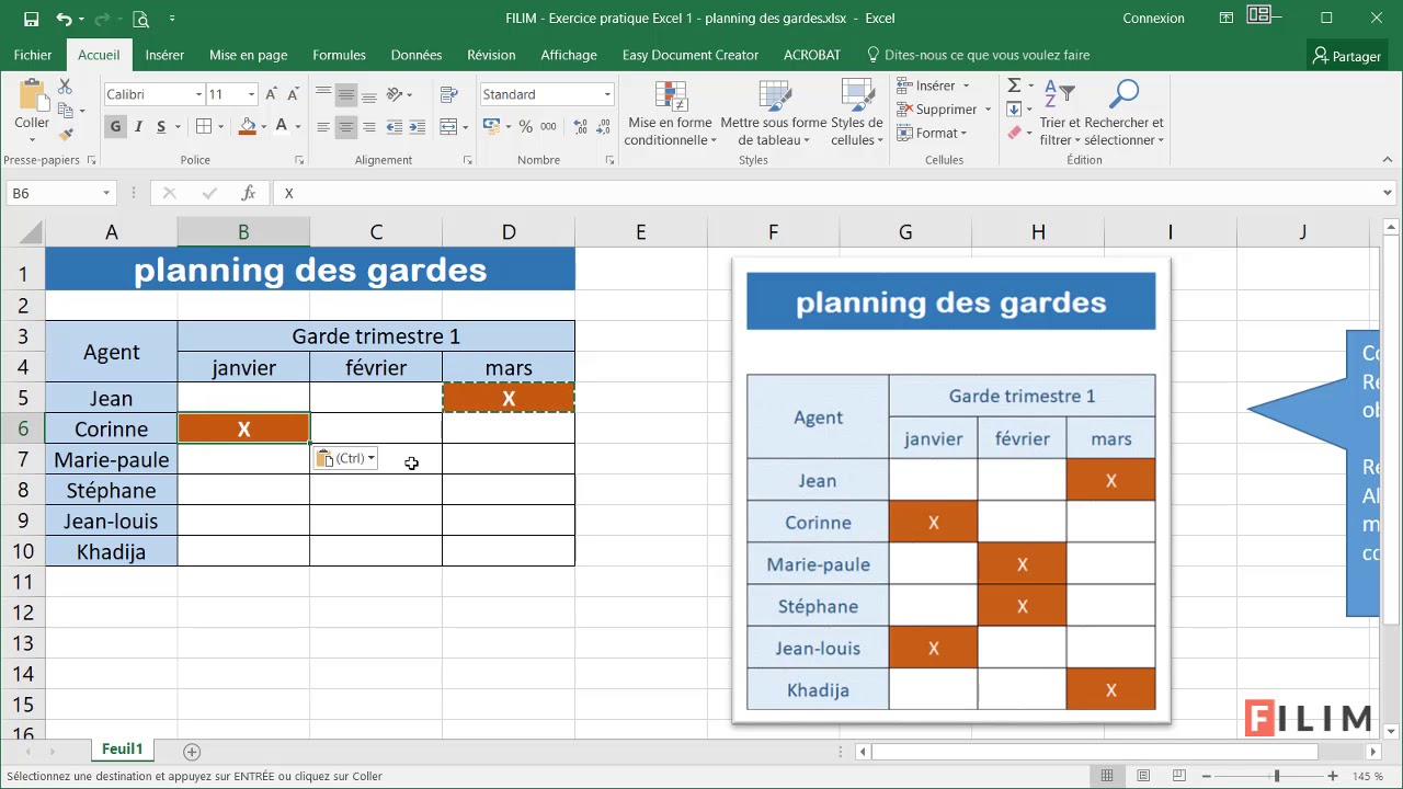 Page De Garde Excel