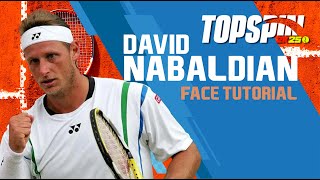 TOP SPIN 2K25 DAVID NALBANDIAN FACE MY PLAYER Face Creation - MY CAREER - LOOKALIKE TENIS