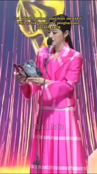 Moment saat Jeno NCT mewakili EXO untuk menerima penghargaan di SMA 2020