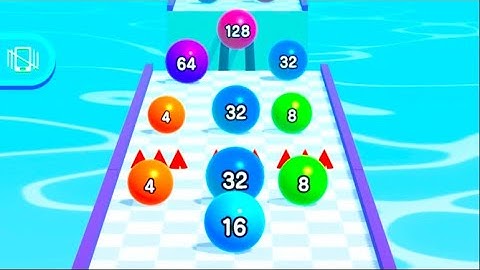 BALL RUN 2048 GAME ⚽️❗️ All Levels Gameplay Android, IOS Walkthrough #61 🎮