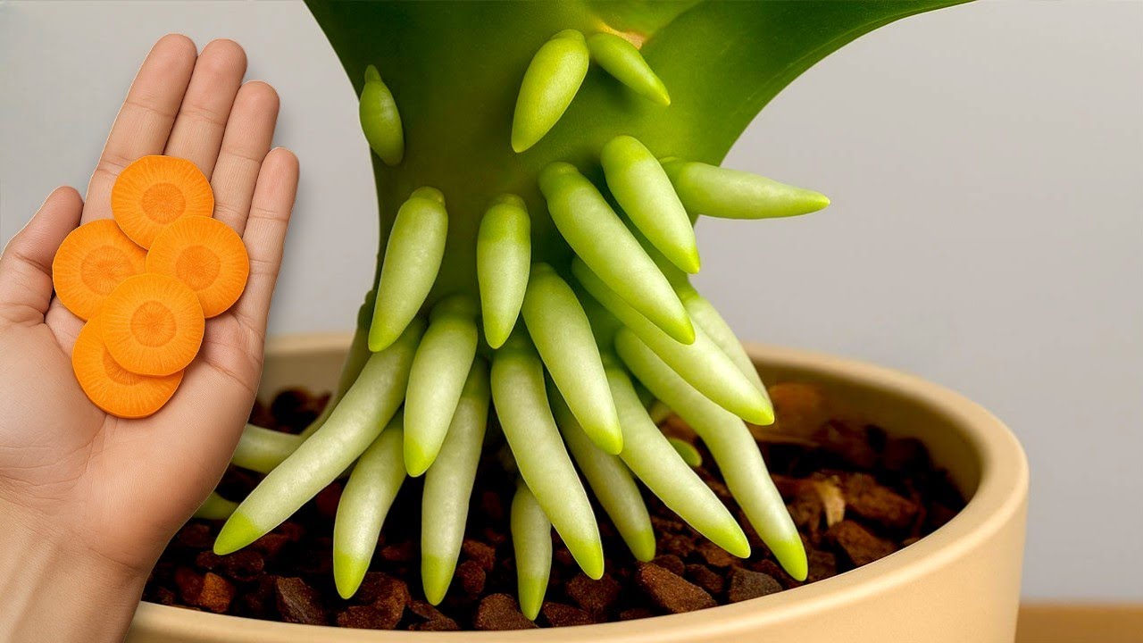 Всего 1 морковка! А орхидея цветет непрерывно круглый год!