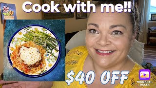 Cook with Me! Chicken Parm from Hello Fresh + $40 off