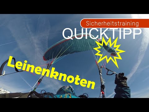 Quicktipp - Umgang mit Leinenknoten - DHV-Skyperformance