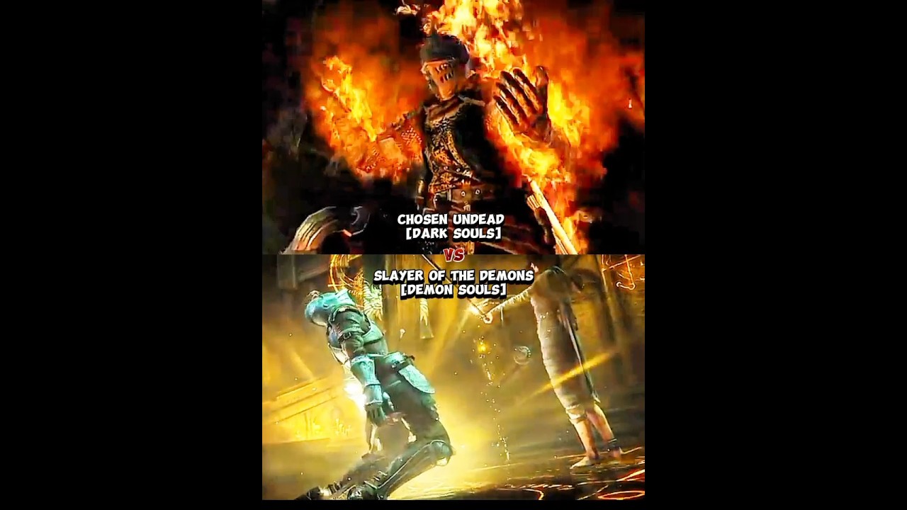 Chosen Undead (Dark Souls) vs Slayer Of The Demons (Demon Souls) | battle 