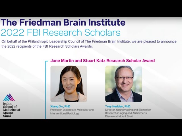 2022 FBI Research Scholars - Xiang Xu, PhD and Trey Hedden, PhD