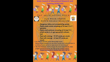 NIPUN Bharat Mission (Day 06) Celebrating FLN Week