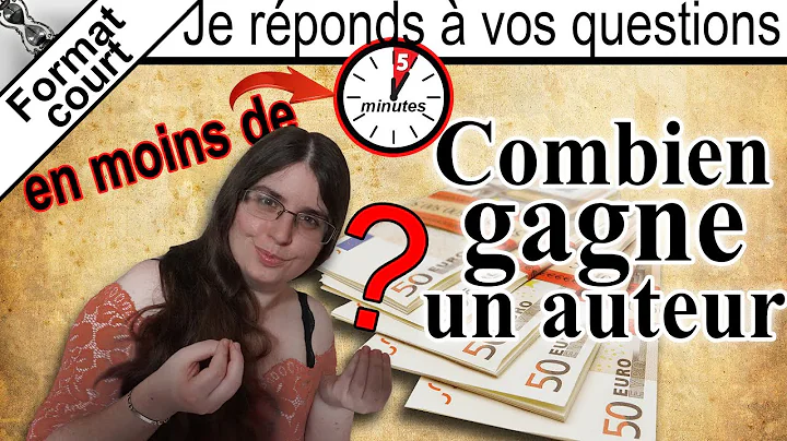 [Format court]  Combien gagne un auteur, une autrice ?