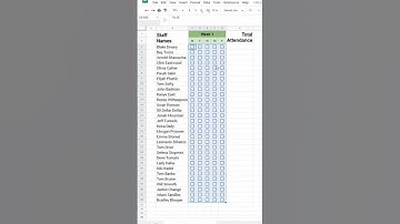 Make Attendance Sheet Online with Checkboxes Google sheet formula to count workdays -  #excel