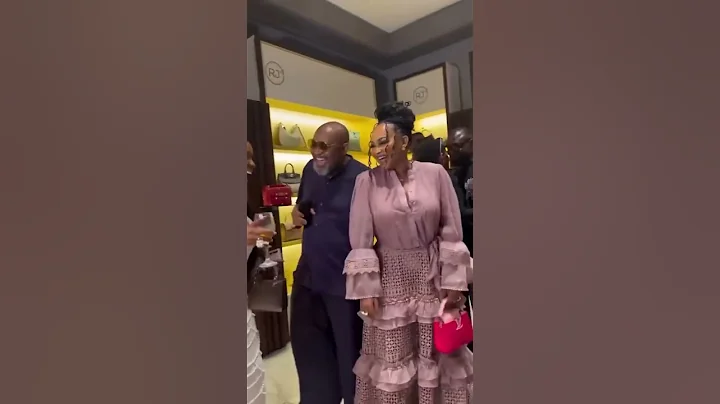 MERCY AIGBE DANCING SEDUCTIVELY WITH  IYABO OJO'S HUSBAND #mercyaigbe #iyaboojo #celebrity #fun