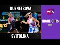 Svetlana Kuznetsova vs. Elina Svitolina | 2020 Rome Second Round | WTA Highlights