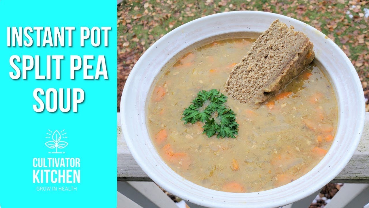 Instant Pot Split Pea Soup (Turkish Recipe, Vegan, Gluten-Free)