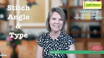 Stitch Angle & Type in StitchArtist